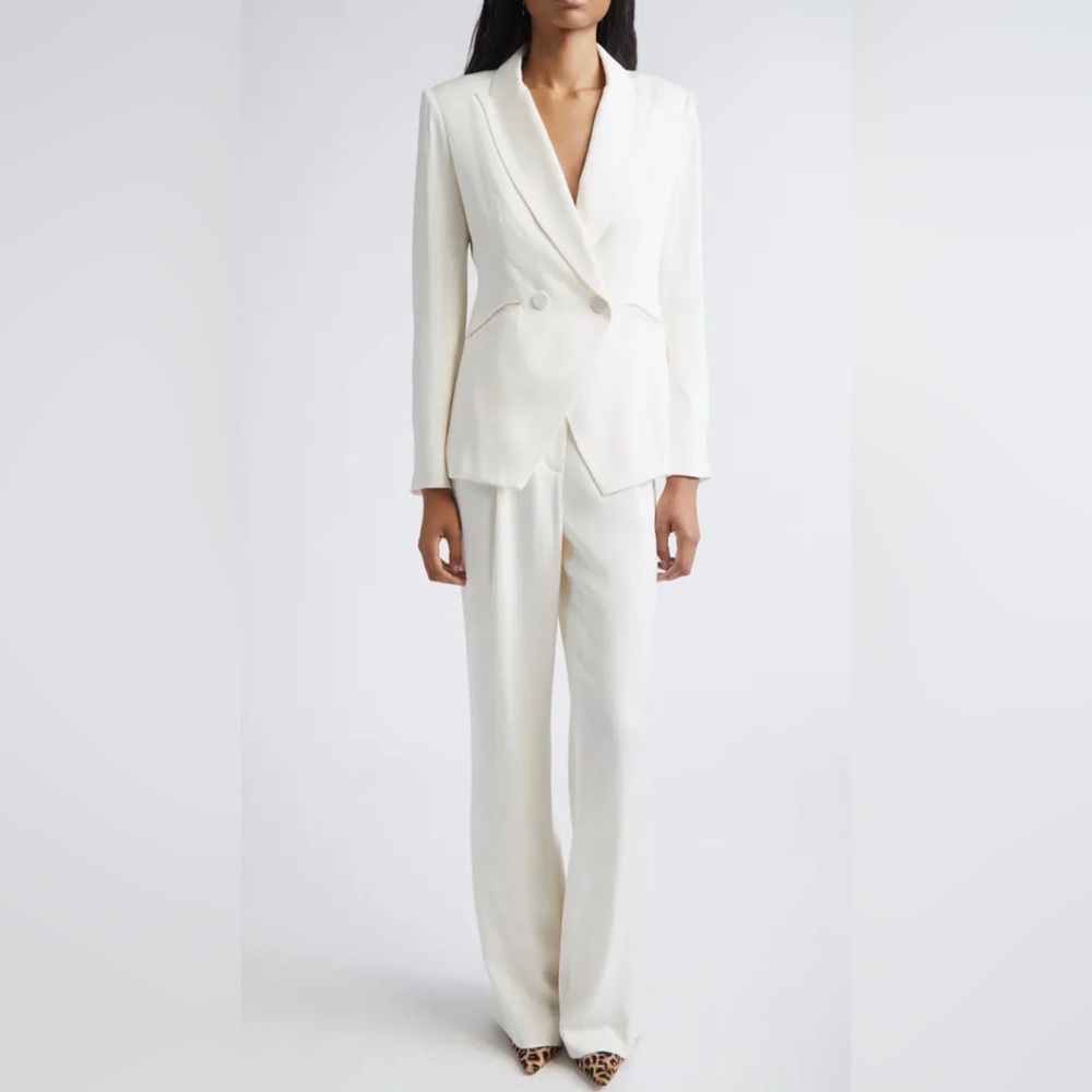 VERONICA BEARD Rickie Crepe Back Satin Dickey Jacket